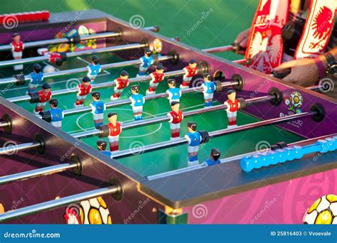 Table football game editorial stock photo. Image of blue - 25816403