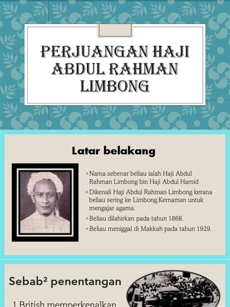 HJ Abd Rahman Limbong | PDF