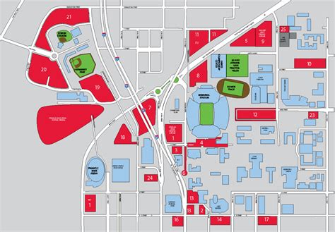 Memorial Stadium Parking Map