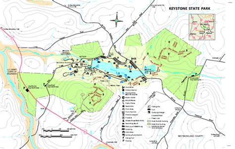 Keystone State Park Map - Derry PA 15627-3679 • mappery