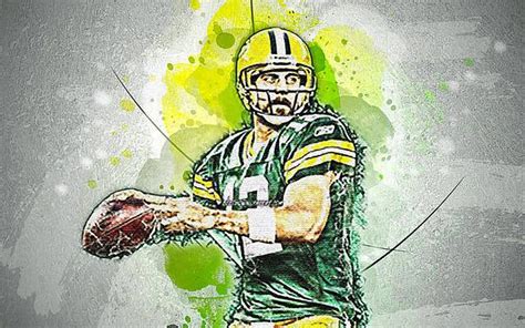 Wall Art - Digital Art - Aaron Rodgers Art Bay Packers American ...