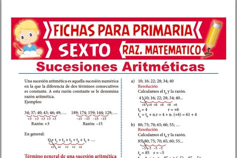 Ejemplos De Sucesiones Aritmeticas