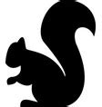 Squirrel black white clip art Royalty Free Vector Image