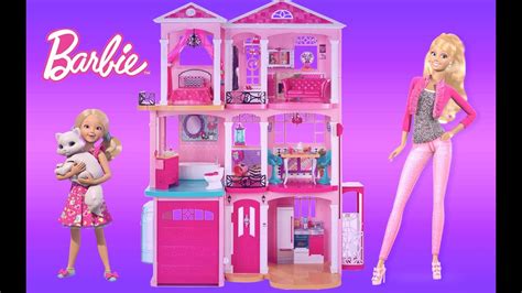 Barbie Dreamhouse 2015 Unboxing Assembly and Full House Tour ...