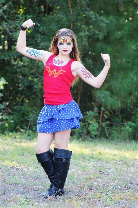 Wonder Woman Costume Diy / Wonder Woman Homemade Halloween Costume ...