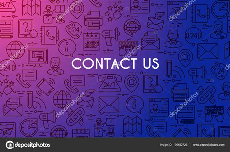 Contact us banner Stock Vector Image by ©Genestro #199662726