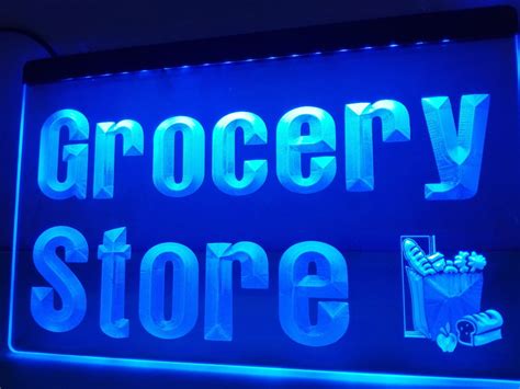 LB256 Grocery Store Display Lure LED Neon Light Sign home decor crafts-in Plaques & Signs from ...