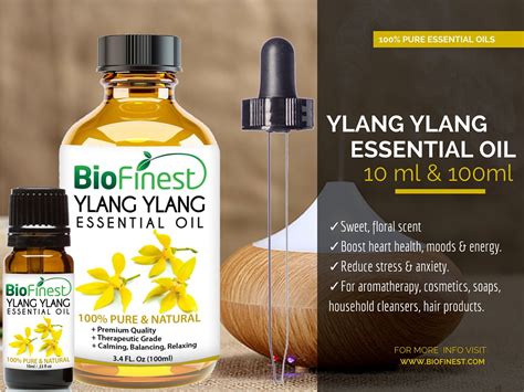 Biofinest 100% Pure Ylang Ylang Essential Oil - Best for Aromatherapy