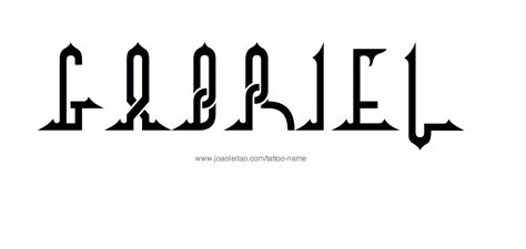 Gabriel Name Tattoo Designs