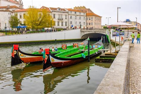 Traditional Boats on the Canal in Aveiro, Portugal Editorial Photo - Image of colorful ...