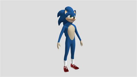 Sonic Movie Old design 2019 - Download Free 3D model by Richard Teste (@richardteste) [b0a30aa ...