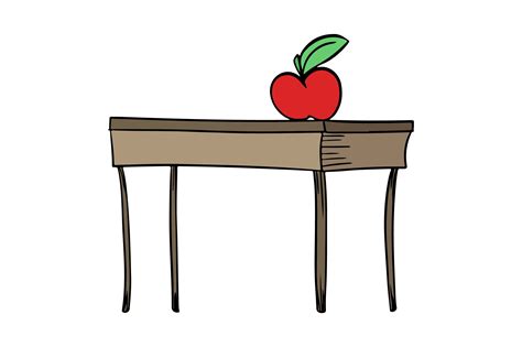 Apple on a Desk SVG Cut file by Creative Fabrica Crafts · Creative Fabrica