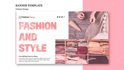 Free PSD | Fashion design template for banner