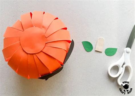 3D Paper Pumpkin Craft - Kids Craft Room