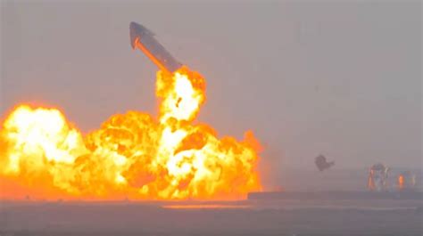 SpaceX's SN10 Starship prototype lands after epic test launch — but then explodes | Space