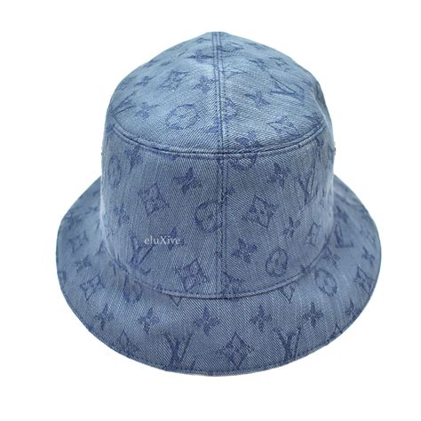 Louis Vuitton - Monogram Denim Woven Bucket Hat – eluXive