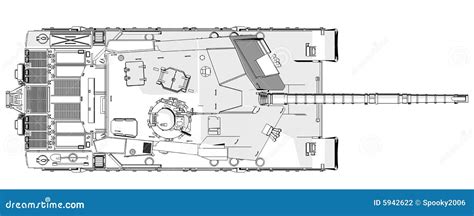 Challenger Main Battle Tank Stock Illustration - Illustration of battle ...