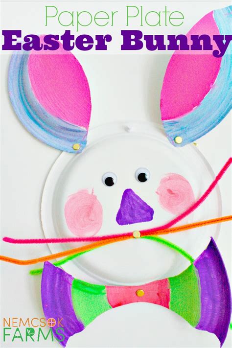 Paper Plate Easter Bunny - Nemcsok Farms