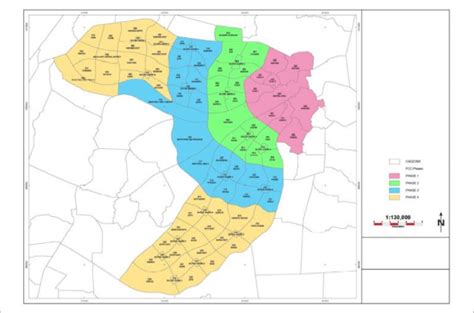 The city of Abuja phases 1 to 4. Source. AGIS (2012). | Download ...