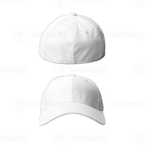 Cap mockup. Isolated on transparent background, realistic cap hat ...