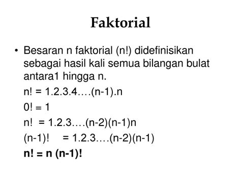 Faktorial Adalah – Studyhelp