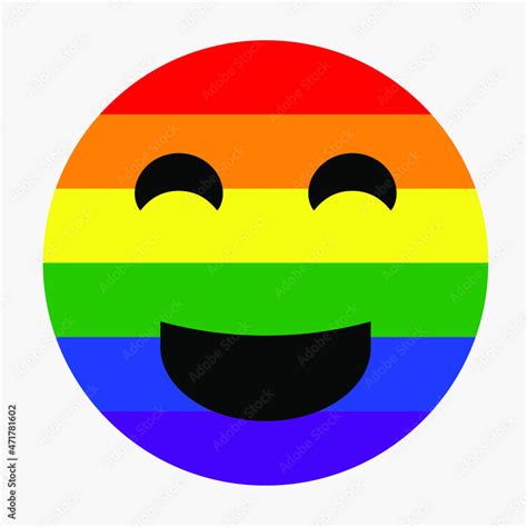 LGBT emoji vector illustration isolated on white background. Stock ...