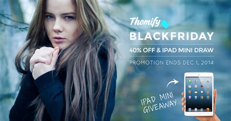 Black Friday 40% SALE & iPad Mini Giveaway! • Themify