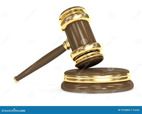 Symbol Of Justice - Judicial 3d Gavel Stock Images - Image: 7210064