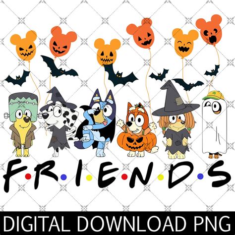 Bluey Horror Halloween Png Bl%uey Halloween Horror Png - Etsy