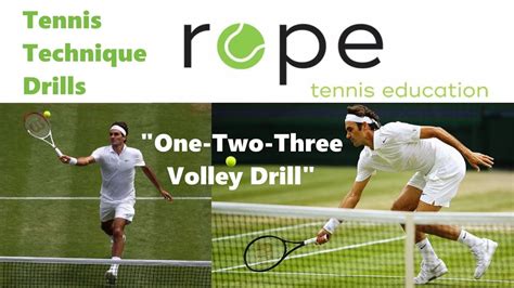 Tennis Drills - One-Two-Three Volley Drill - YouTube