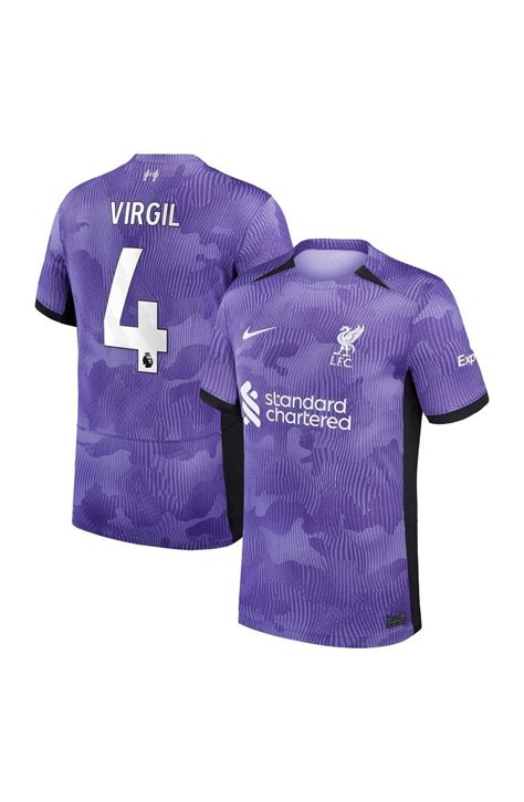 Nike Youth Nike Virgil van Dijk Purple Liverpool 2023/24 Third Stadium ...