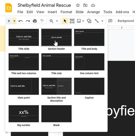 Google Slides: Slide Basics