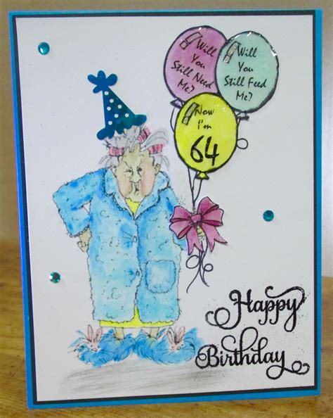 Birthday Card When I M 64 - Birthday Cake Images