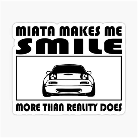 "Miata smile" Sticker by NipponCreative | Redbubble