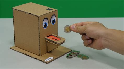 Coin Saving Machine DIY from Cardboard - YouTube