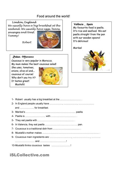 Food Around The World Lesson Plan Preschool