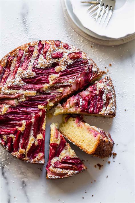 Rhubarb Coffee Cake - Katiebird Bakes