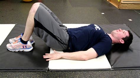 CATZ Home Exercise: Posterior Pelvic Tilts - YouTube