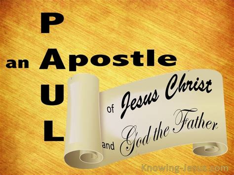 8 Bible verses about Paul As An Apostle