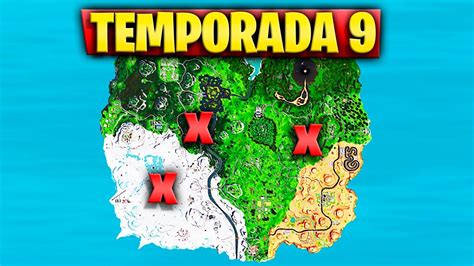 NUEVAS ZONAS Y NUEVO MAPA en LA TEMPORADA 9 en FORTNITE (EXPLOTA EL ...