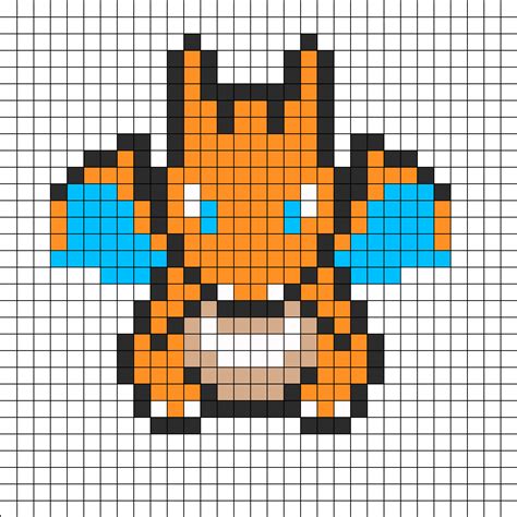 Charizard by Mysims4215701 on Kandi Patterns | Pixel art pokemon, Pixel ...