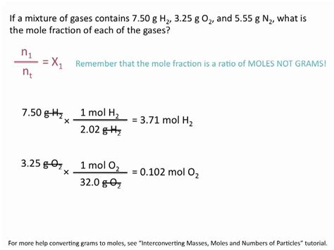 Partial Pressures of Gases and Mole Fractions - Chemistry Tutorial - YouTube