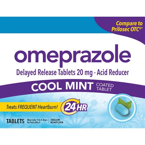 Omeprazole Delayed Release Tablets, Cool Mint – Omeprazole OTC