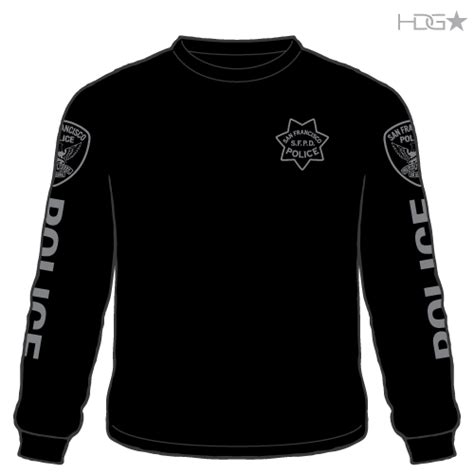 San Francisco Police Narcotics Unit Black Long Sleeve T-Shirt | HDG Tactical