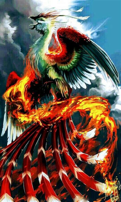 The Vermillion Bird of the South represents fire and summer. Phoenix ...