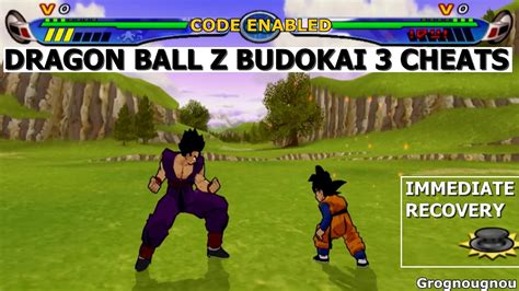 Dragon Ball Z Budokai 3 Cheats : Fatigue Recovery Time reduced to ZERO - YouTube