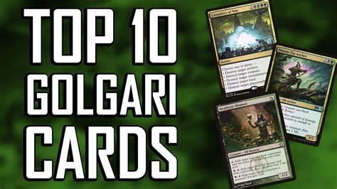 Top Ten Golgari Commander Cards - YouTube