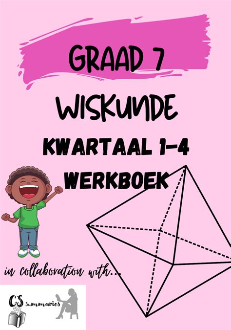 Graad 7 Wiskunde kwartaal 1-4 werkboek- CS Summaries