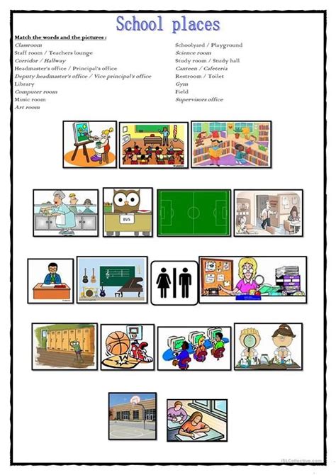 School places - English ESL Worksheets for distance learning and ...