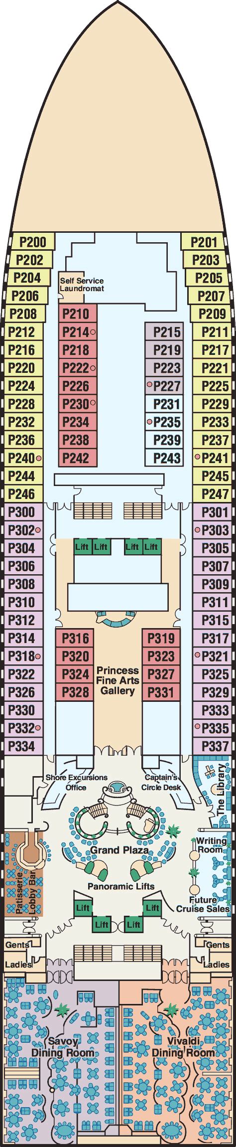 Diamond Princess deck plans - Cruiseline.com